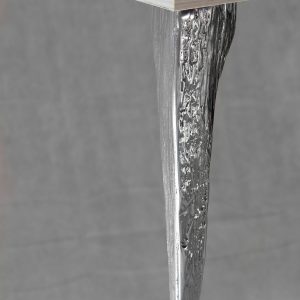 Set of 4 modern die-cast aluminum table legs original design glossy chrome finish for tables and low furniture