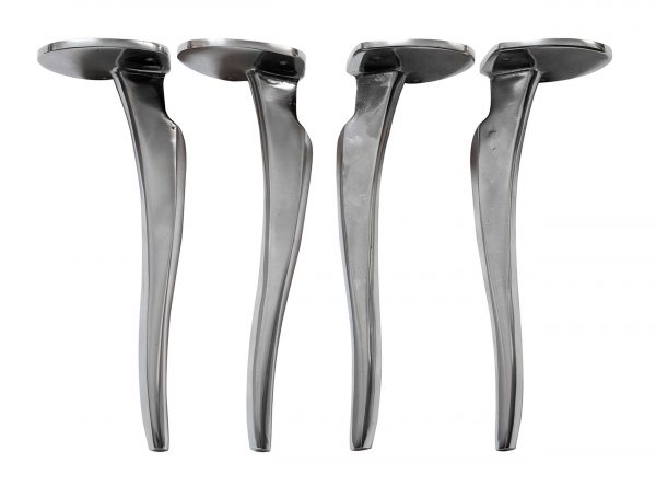 gambe per tavoli bassi in fusione di alluminio Moe design by Mauro