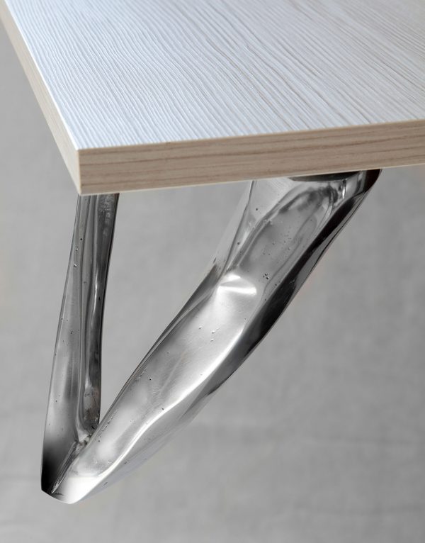 gambe per tavoli bassi in fusione di alluminio Raw design by Mauro
