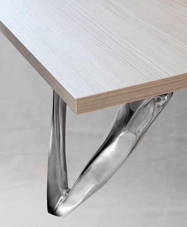 gambe per tavoli bassi in fusione di alluminio Raw design by Mauro