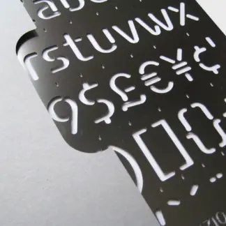 Siruca Stencil detail